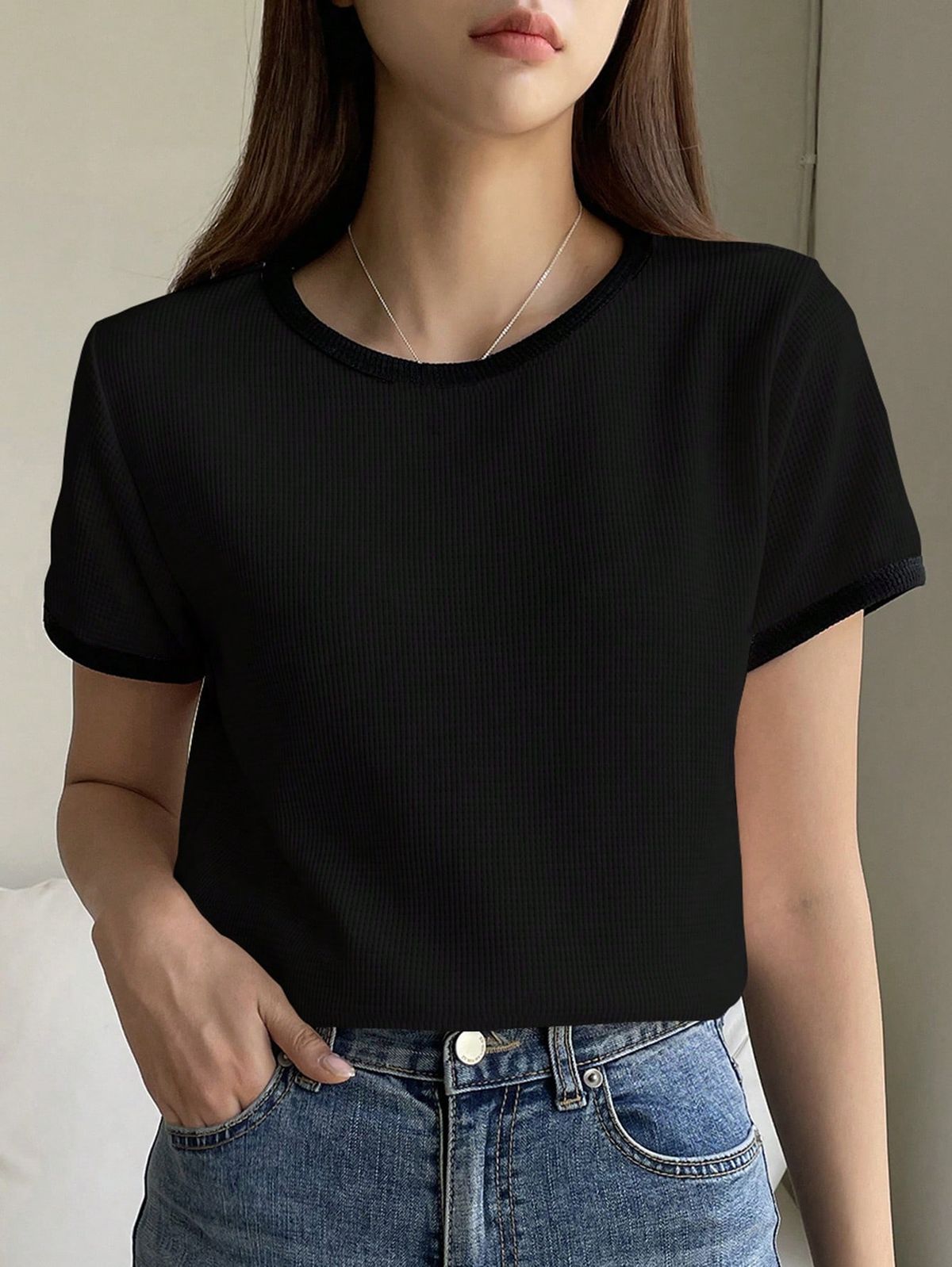 Camiseta negra algodón orgánico